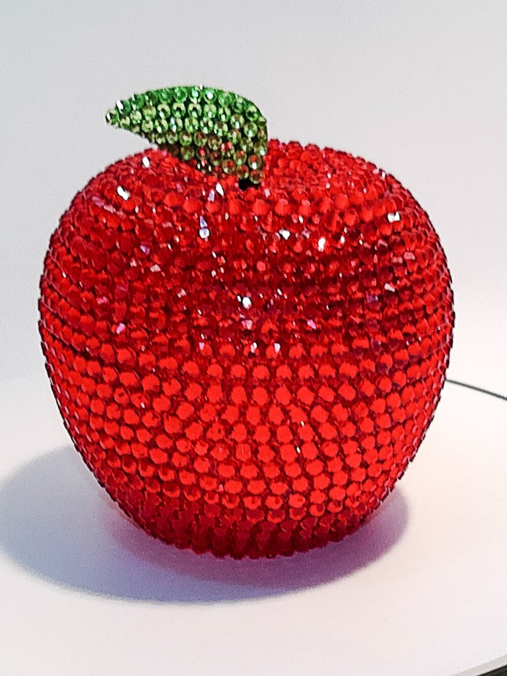 Large Bedazzled Apple, Bling, Teacher Gift, Desk Decor, Rhinestones, New York